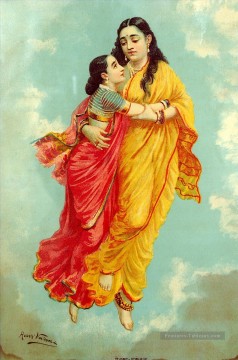 Agaligai Raja Ravi Varma Indiens Peinture à l'huile